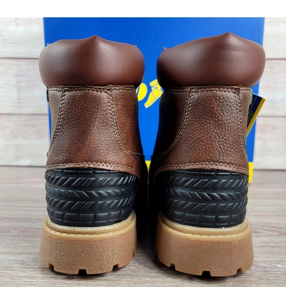 Goodyear Maverik Steel Toe Work Boots Brown Slip Resistant Men's Mult Sizes - Picture 7 of 8